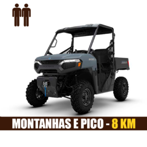 Passeio Montanhas e Pico da Cidade (8KM) - RANGER 500 até 2 pessoas.