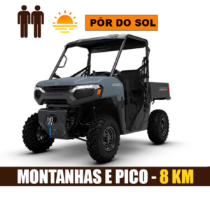 Passeio Montanhas e PÔR DO SOL  (8KM) - RANGER 500 até 2 pessoas.