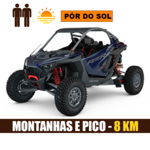 Passeio Montanhas e PÔR DO SOL  (8KM) - RAZOR PRO R até 2 pessoas.