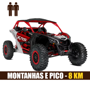 Passeio Montanhas e Pico da Cidade (8KM) - UTV XRS até 2 pessoas.